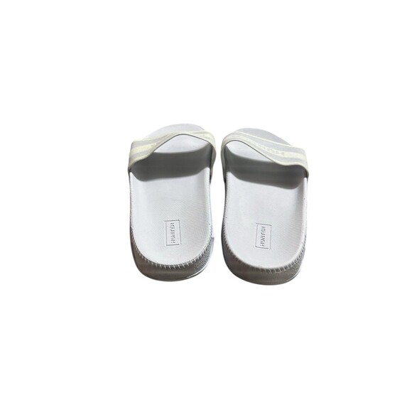 Hunter Brand Slip On White Slides Size 8 Womens Slip On Beach Ope Toe Sandals - Picture 4 of 6
